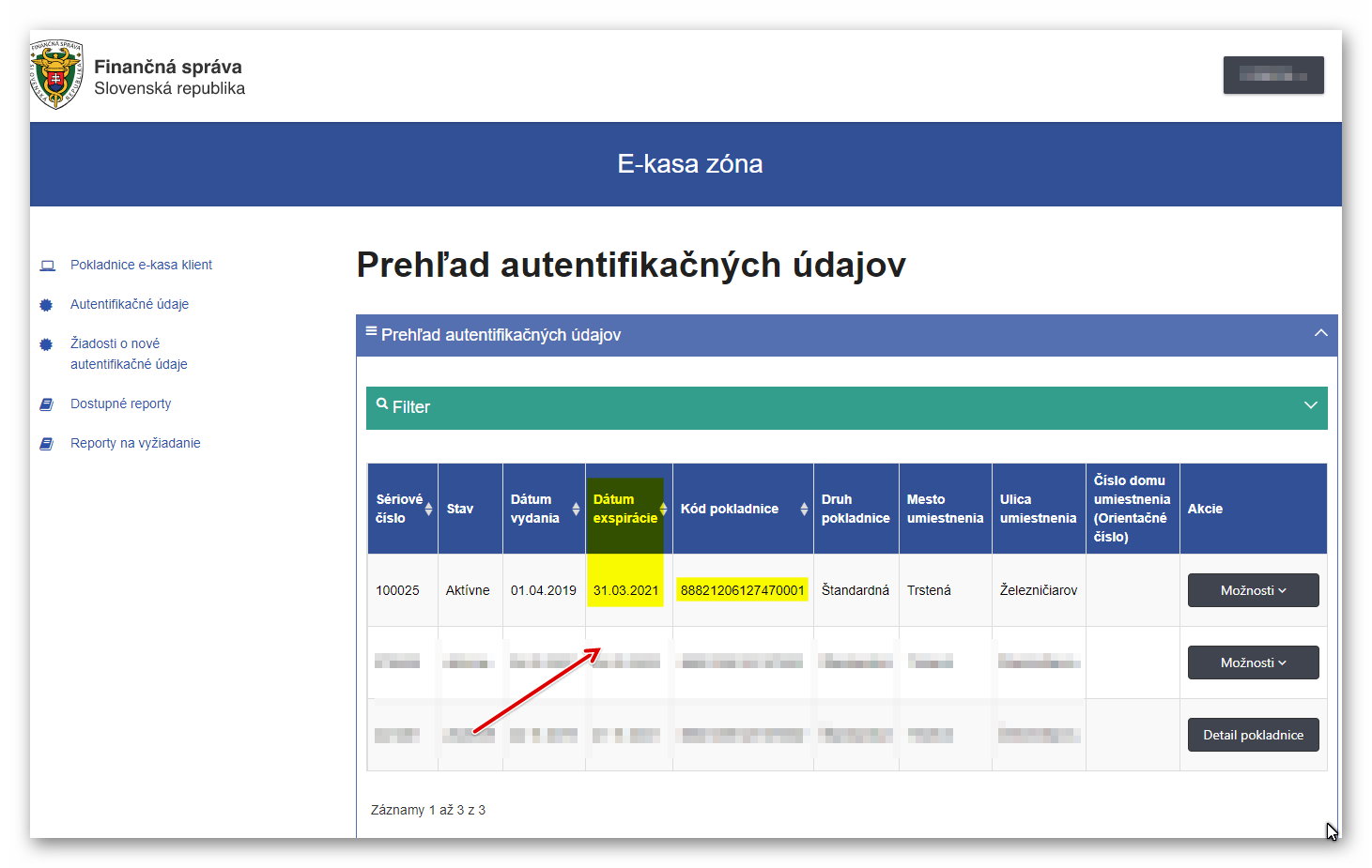 Platnost certifikatu ekasa je 2 roky